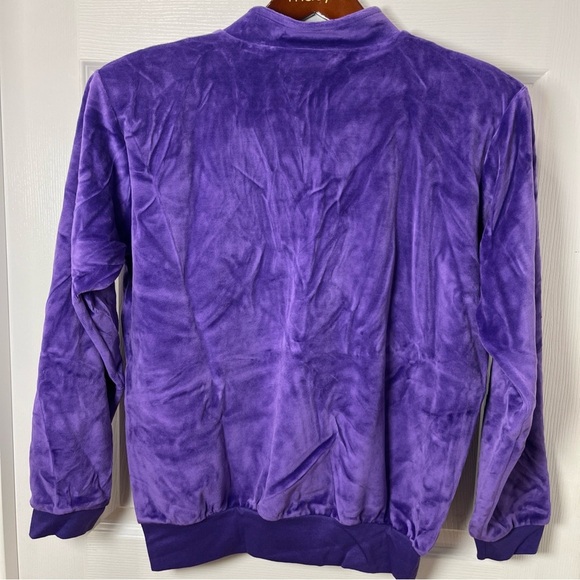 Gertrude Davenport Vintage Purple Velvet Sweatshirt size small - Picture 7 of 13